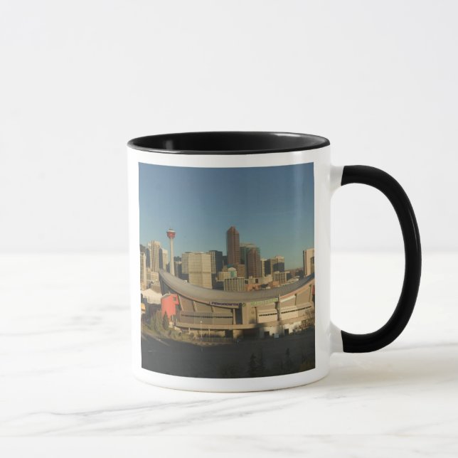 Taza Canadá, Alberta, Calgary: horizonte de la ciudad d (Derecha)