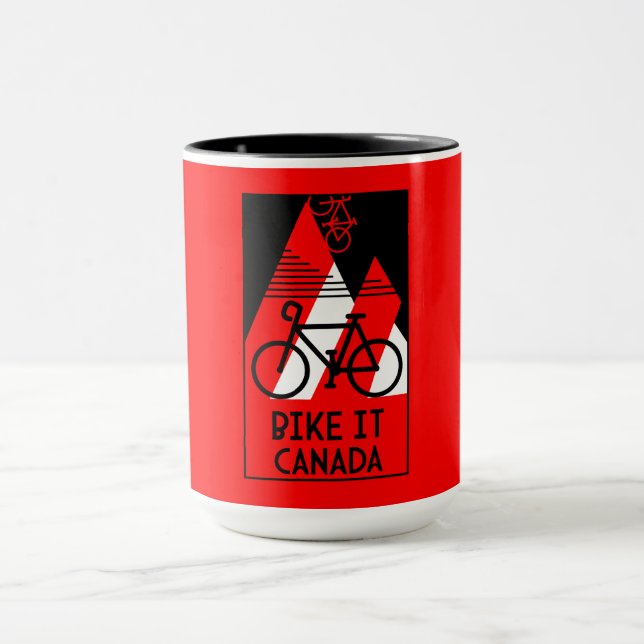 Taza Canadá en bicicleta (Centro)
