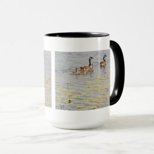 Taza Canadá Familia Geese Water Lilies Mug