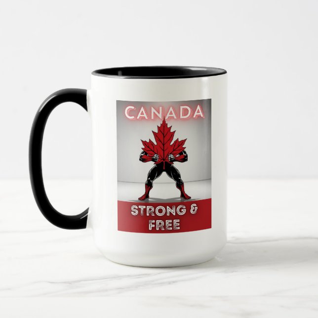 Taza Canadá fuerte y libre (Izquierda)