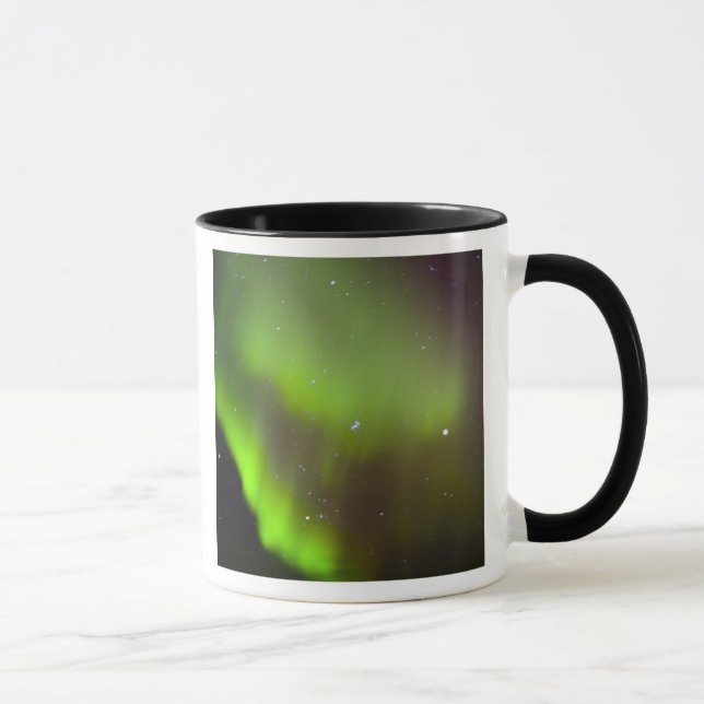 Taza Canadá, Manitoba, Churchill. Aurora Borealis en (Derecha)