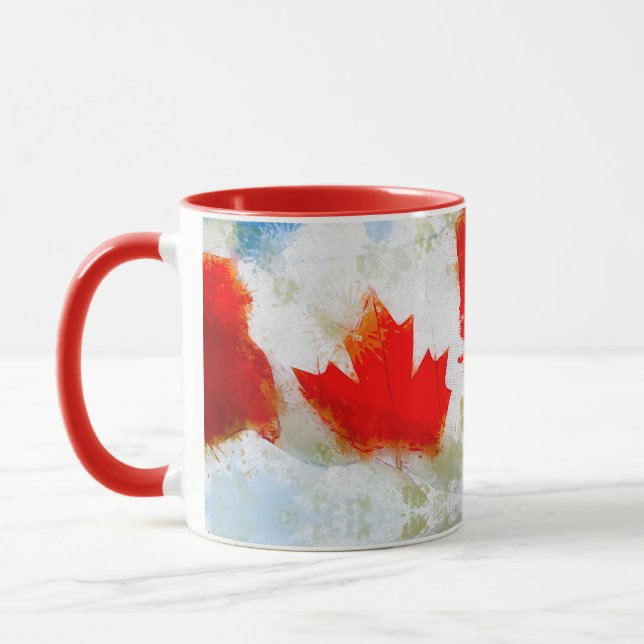 Taza Canadá Mi Canadá (Bandera Canadiense) (Izquierda)