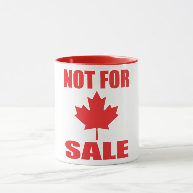 Taza Canadá NO está en venta (Centro)
