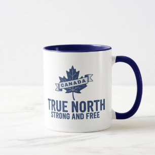 Taza Canadá Verdadero Norte Fuerte Y Libre