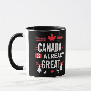Taza Canadá ya es grande Anti MAGA Anti Trump