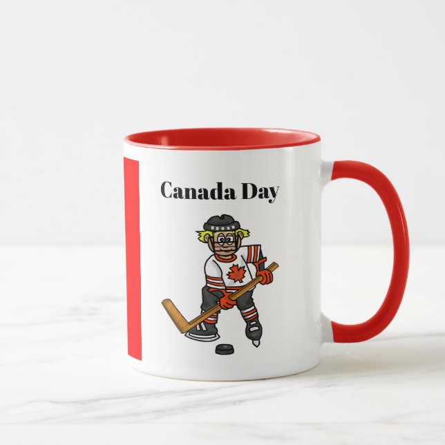 Taza Canadiense Day Hockey Player Mug (Derecha)