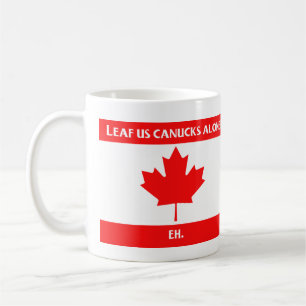 Taza canadiense de la hoja
