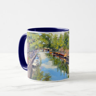 Taza Canal de Ámsterdam en Luz Cálida