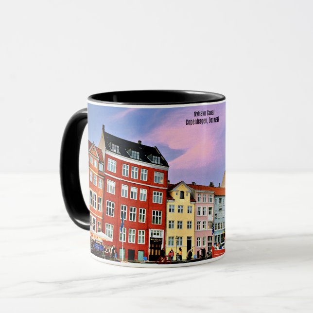 Taza Canal Nyhavn, Copenhague, Dinamarca (Anverso izquierdo)