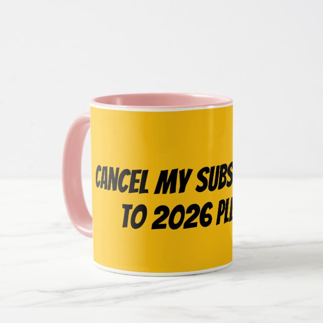 Taza Cancelar mi suscripción (Anverso izquierdo)