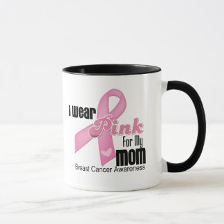 Taza Cáncer de pecho rosado de la mamá de la cinta