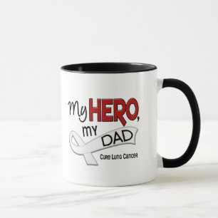 Taza Cáncer de pulmón MI HÉROE MI PAPÁ 42