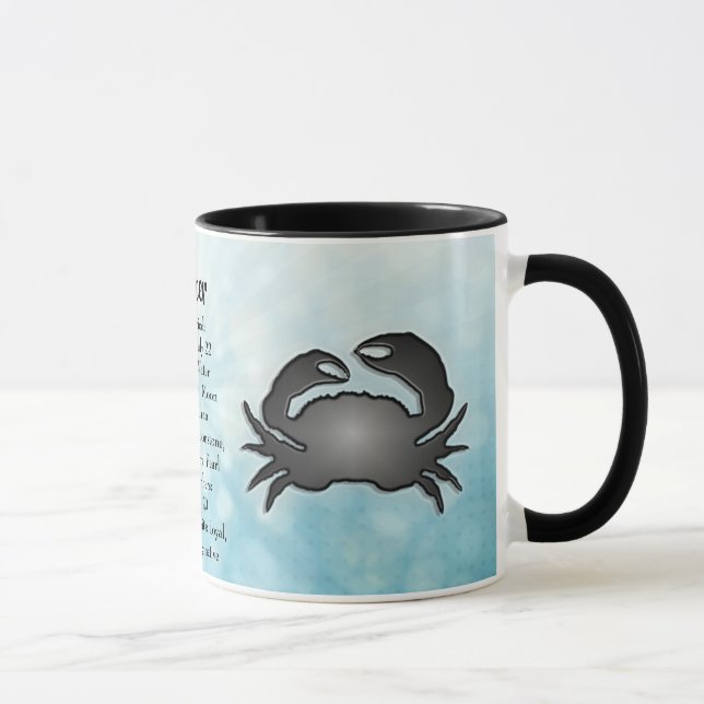 Taza Cáncer de Rótulo zodiaco (Derecha)