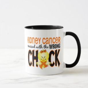 Taza Cáncer del riñón ensuciado con el polluelo