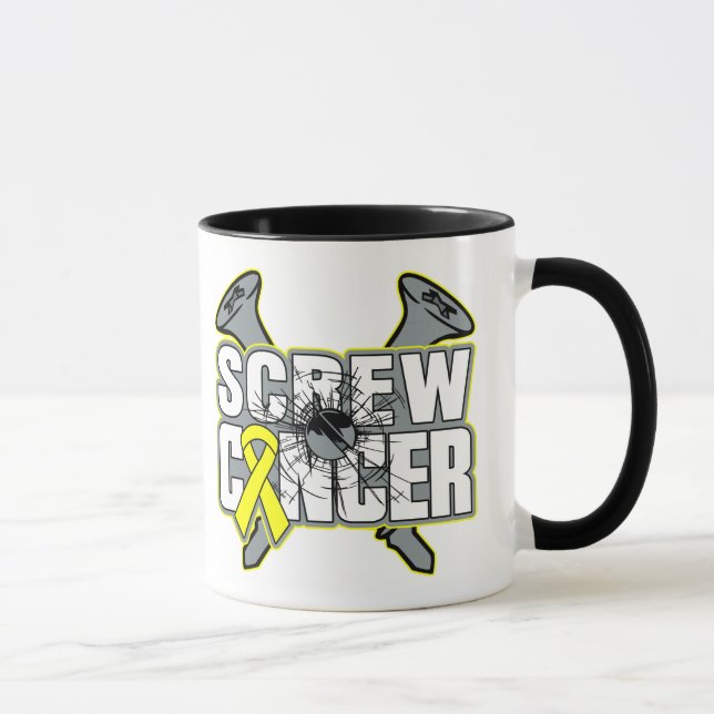 Taza Cáncer testicular del tornillo (Derecha)