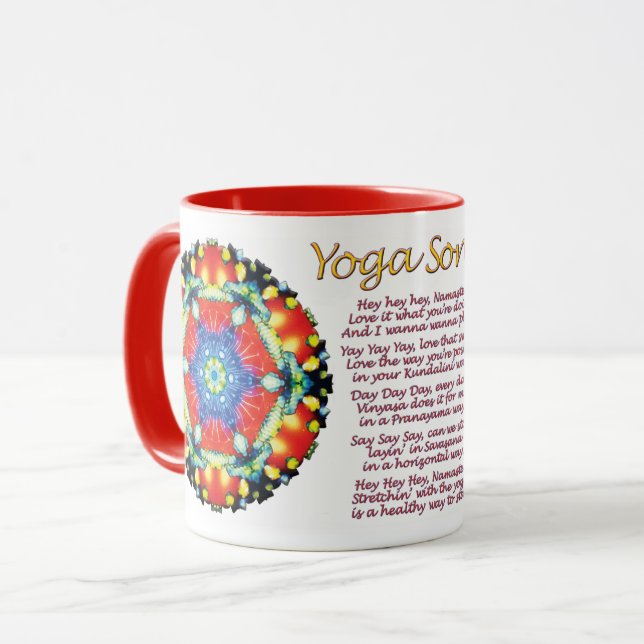 Taza Canción de yoga canalizada (Anverso izquierdo)