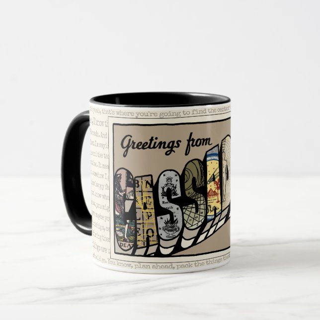 Taza Canción lírica de Cassadaga Clairtheater (Anverso izquierdo)