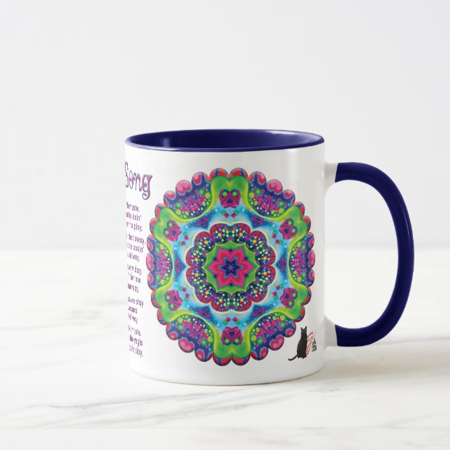 Taza Canción lúcida de yoga (Derecha)