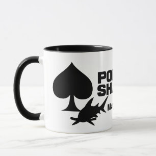 Taza Canciones de nombres personalizados de Poker Shark