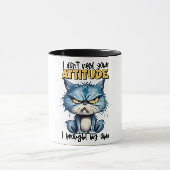 Taza Canciones/Gato de animales divertidos/sarcásticos (Centro)