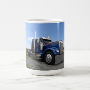 Taza candente y azul de Kenworth