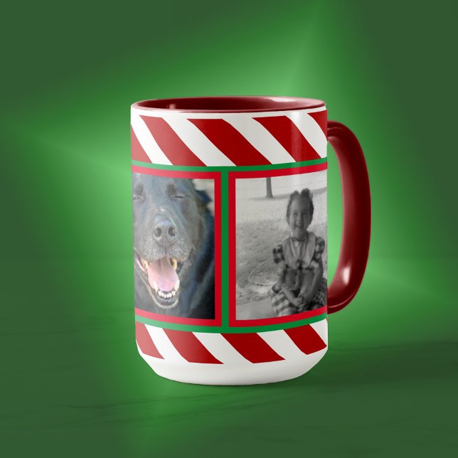 Taza Candy Cane Basics Red/White 3-Photo (Subido por el creador)