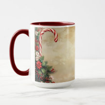 Candy Cane Christmas Holiday Mug
