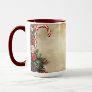 Taza Candy Cane Christmas Holiday Mug