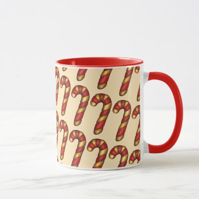 Taza Candy Cane Twist Navidades Cookie Holiday Baking (Derecha)