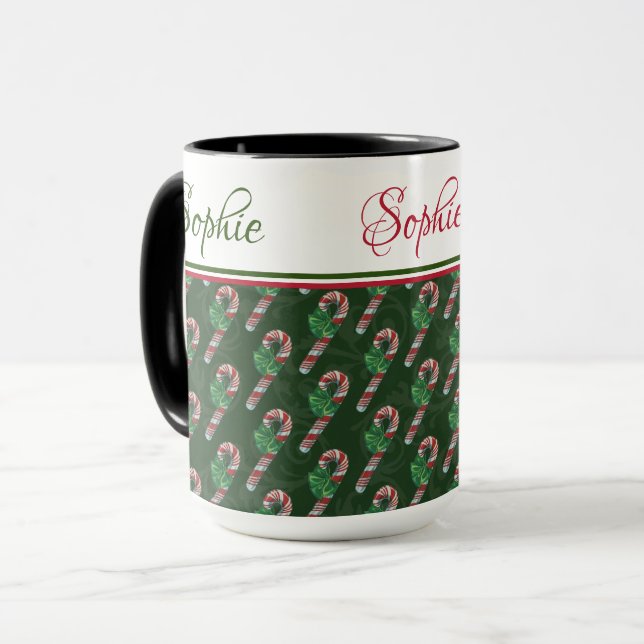 Taza Candy Canes Mug (Anverso izquierdo)