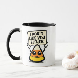 Taza Candy Corn "Yo tampoco me gustas"