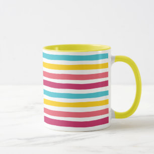 Taza ¡Candy rayado! Diversión colorida