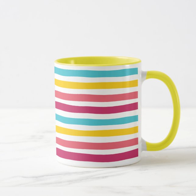 Taza ¡Candy rayado! Diversión colorida (Derecha)