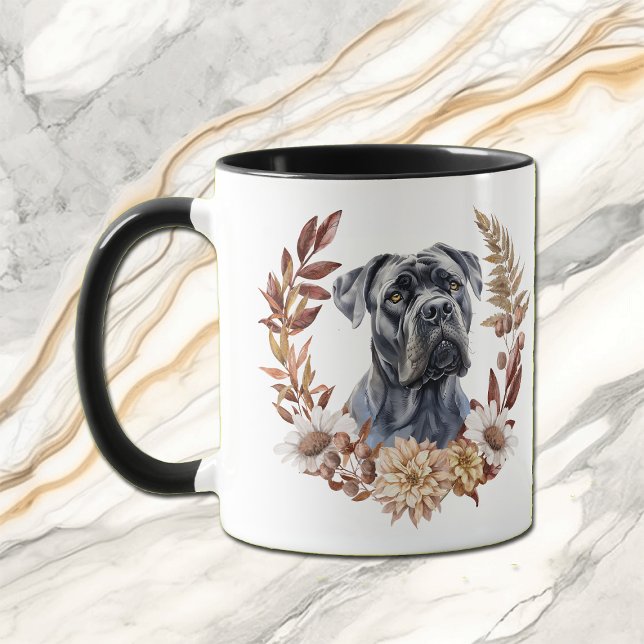 Taza Cane Corso Dog Otumn Wreath (Subido por el creador)