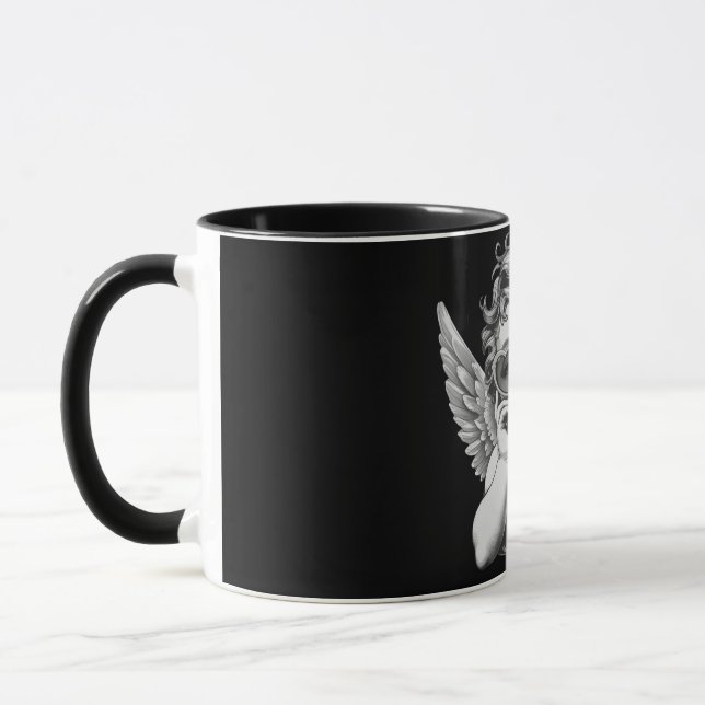 Taza Caneca Anjo - Caneca Angel Rebel 😇🖤 (Izquierda)