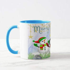 Taza Caneca branca brilhante-Natal