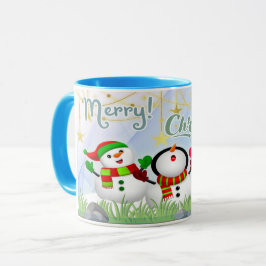 Taza Caneca branca brilhante-Natal