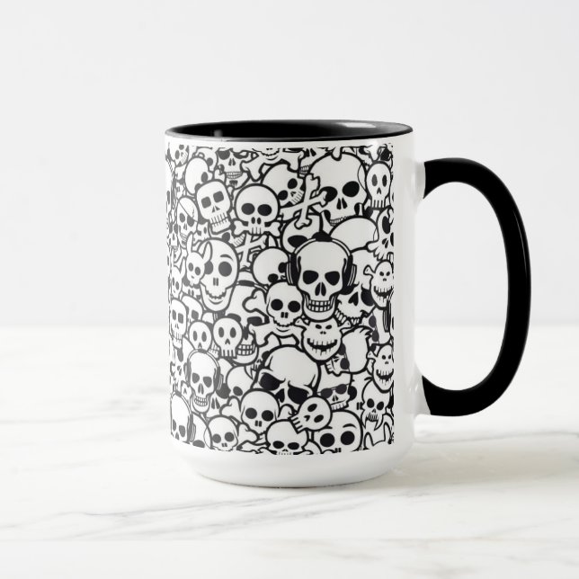 Taza Caneca Caveirinhas Black (Derecha)