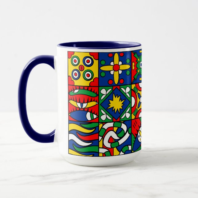 Taza Caneca Colorida (Izquierda)