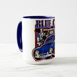 Taza Caneca duas cores "Blue card"