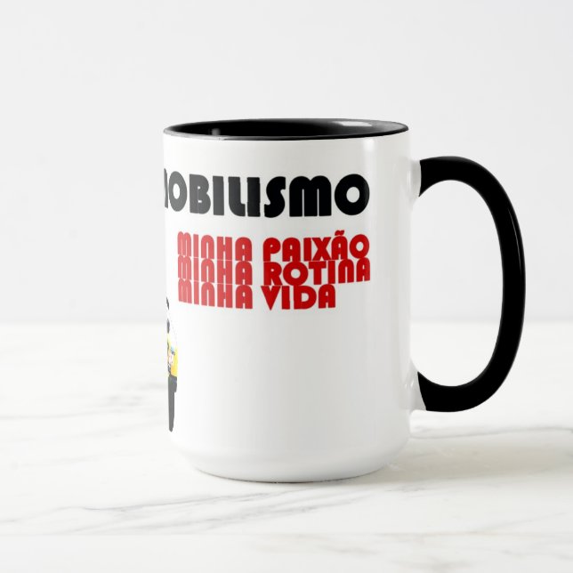 Taza Caneca - Fanáticos por automobilismo (Derecha)