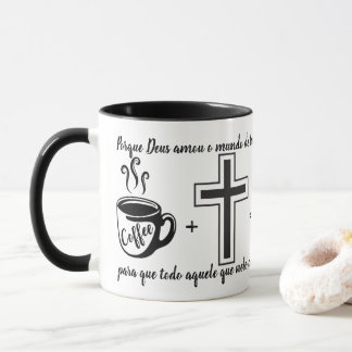 Taza Caneca Jesus + Versículo João 3:16