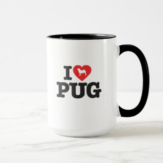 Taza Caneca Love Pugs