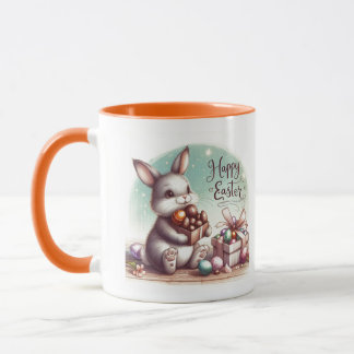 Taza caneca personalizada coelho da páscoa