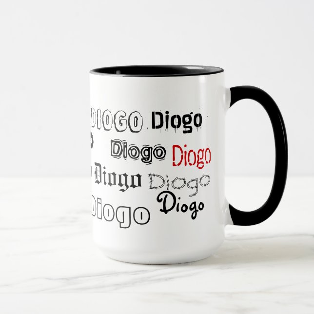 Taza Caneca personalizada com nomes (Derecha)