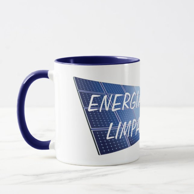 Taza Caneca personalizada ENERGIA LIMPA (Izquierda)