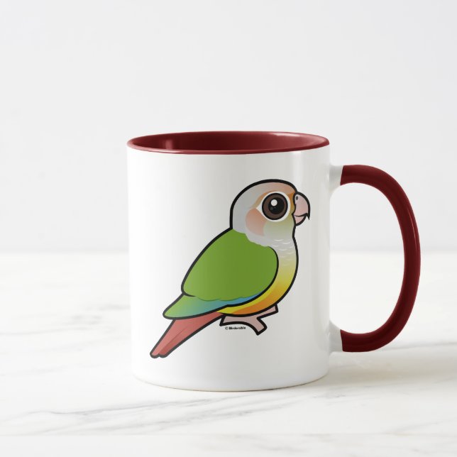 Taza Canela Conure Verde-cheeked de Birdorable (Derecha)