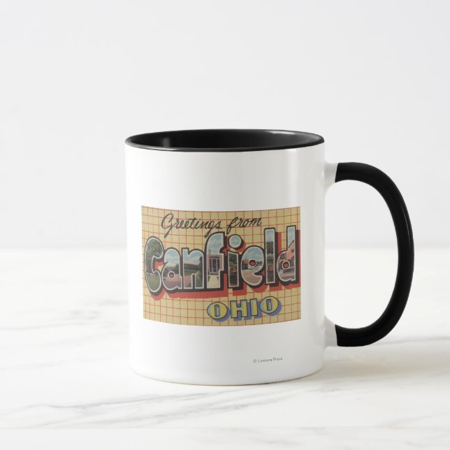 Taza Canfield, Ohio - Escenas de letras grandes (Derecha)