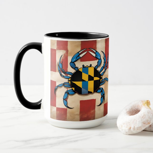 Taza Cangrejo azul de Maryland (Con donut)