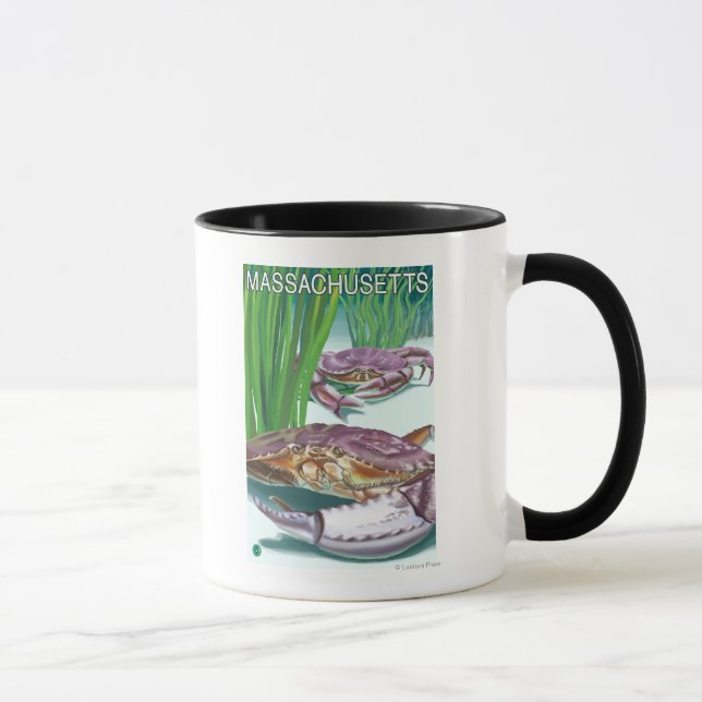 Taza Cangrejo de Massachusetts y pescador (Derecha)